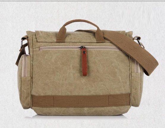 Classic Messenger Bag - Vintage Canvas Shoulder Bag - Postman Bag