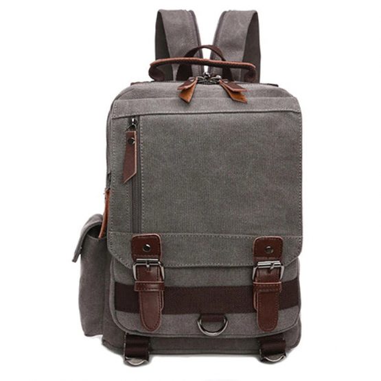 Scione Retro Messenger Bag, Canvas Shoulder Backpack, Sling Bag