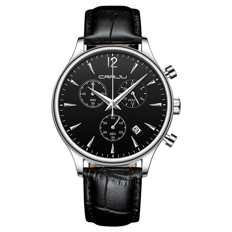 Buy Mens Watches with Auto Date Chronograph Watch Men Sports Watches  Waterproof 30M Full Steel Quartz Men's Black Watch Online at  desertcartEcuador