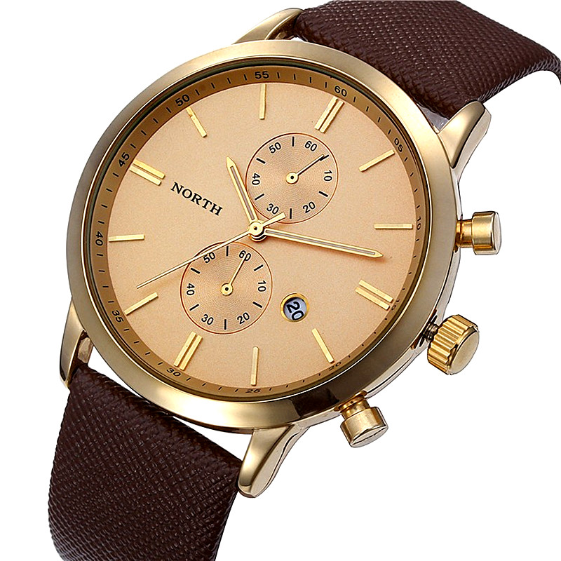 Mens Luxury Watches | North Luxury Quartz Watch Leather | Capthatt Mens Clothing & Accessories