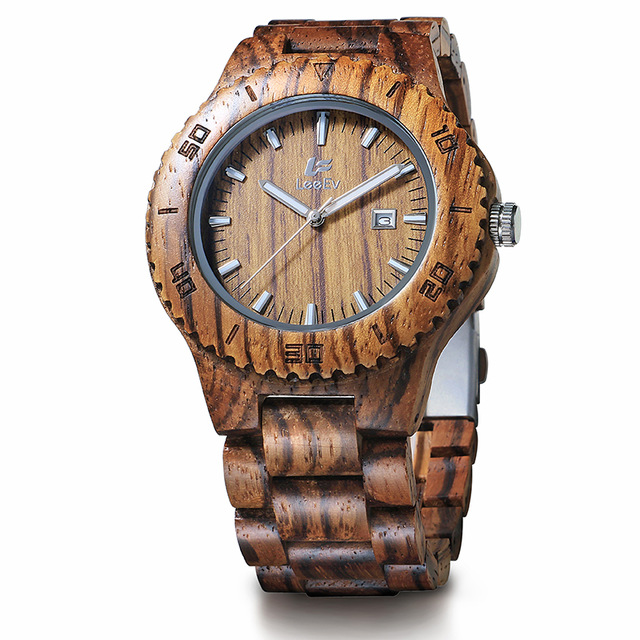 LeeEv Sandalwood Watches, Natural Wood Watches | Capthatt Mens 