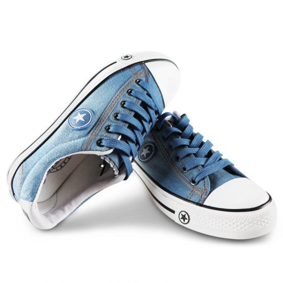 mens denim sneakers, Breathable Lace Up canvas shoes