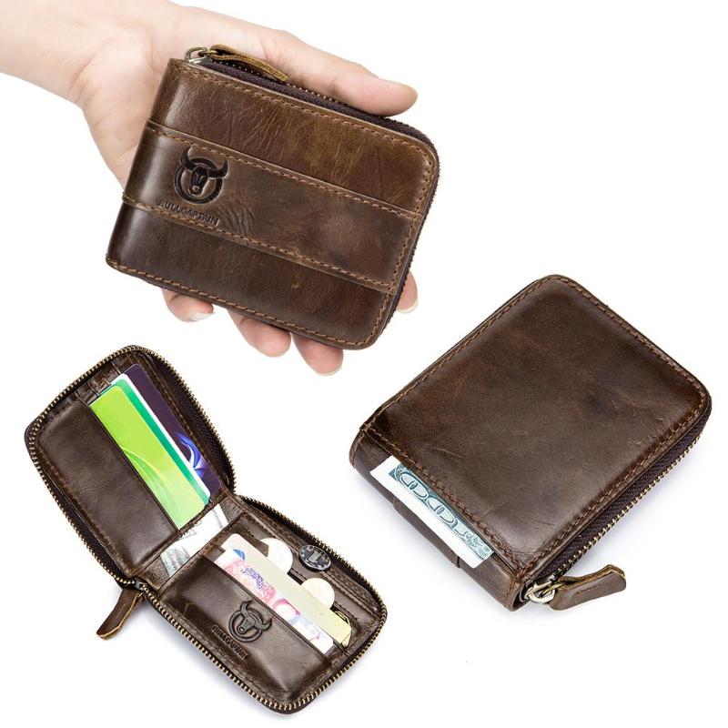 BULLCAPTAIN Genuine Leather Wallet for Men - Large Capacity | Capthatt Mens Clothing & Accessories