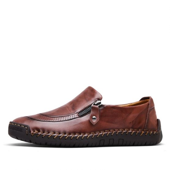 Monaco Mens Hand Stitched Leather Loafers