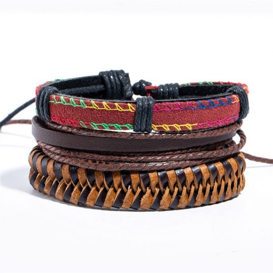 Mix Leather Bracelets Sets