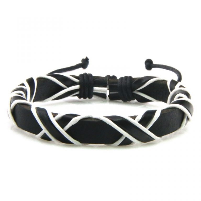 Wide Leather Bracelet Capthatt Mens Clothing & Accessories