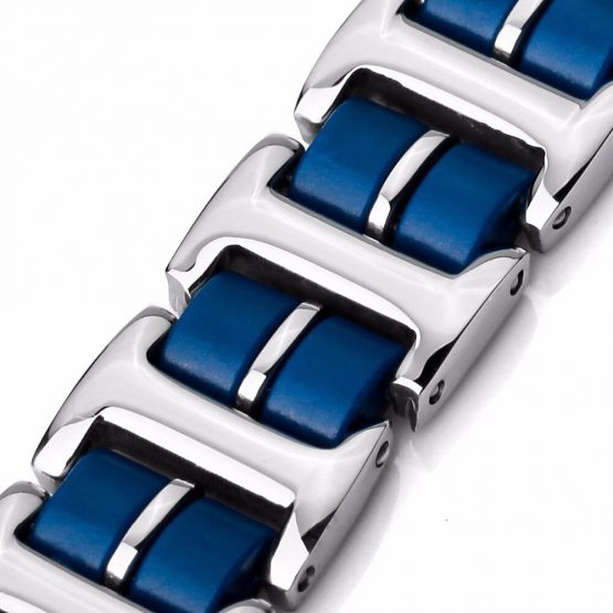 stainless steel blue bracelet