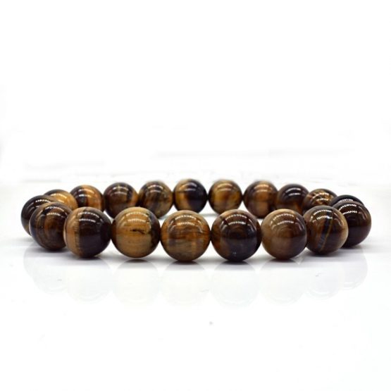 NAIQUBE Men's Tigers Eye Stone Beaded Bracelet