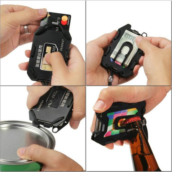 Metal Wallet, Slim RFID Blocking Card Holder