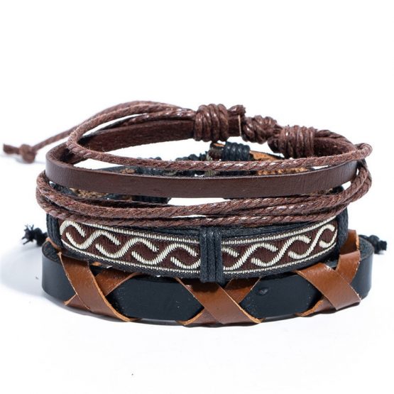 Mix Leather Bracelets Sets