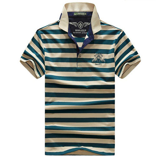 Mens Stripped Cotton Polo Shirt | Capthatt Mens Clothing & Accessories