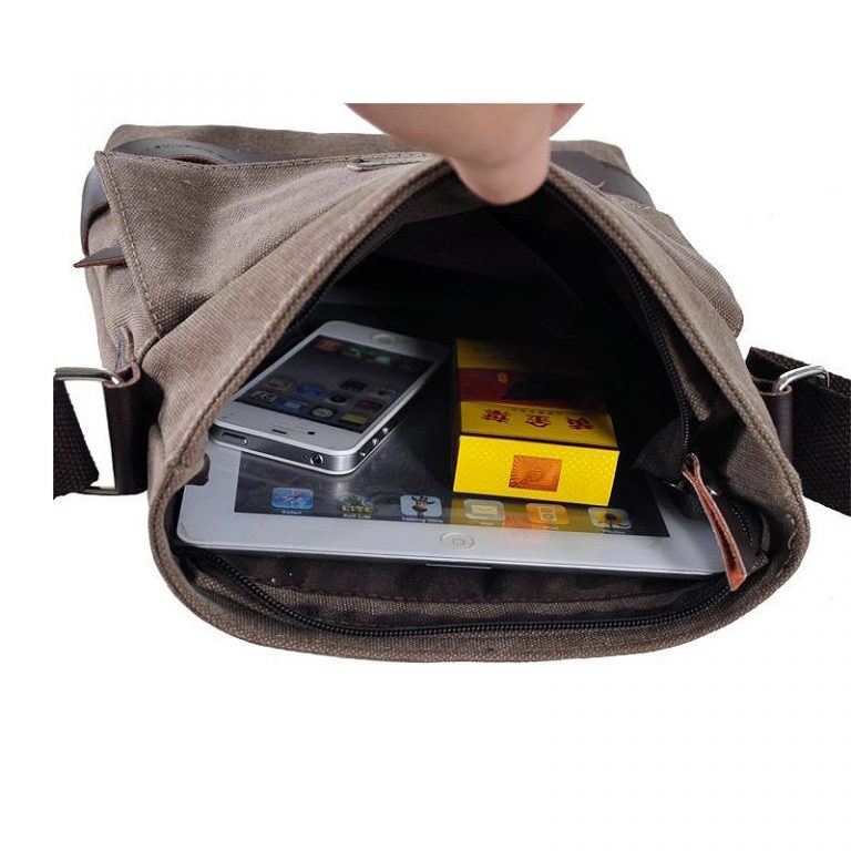 Men's Canvas Crossbody bag Messenger Bag Capthatt Mens Clothing