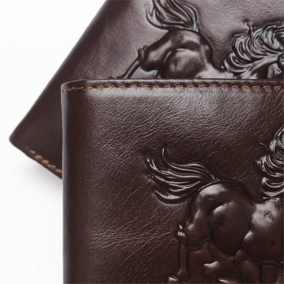 RIFD Antimagnetic Genuine Leather Wallet