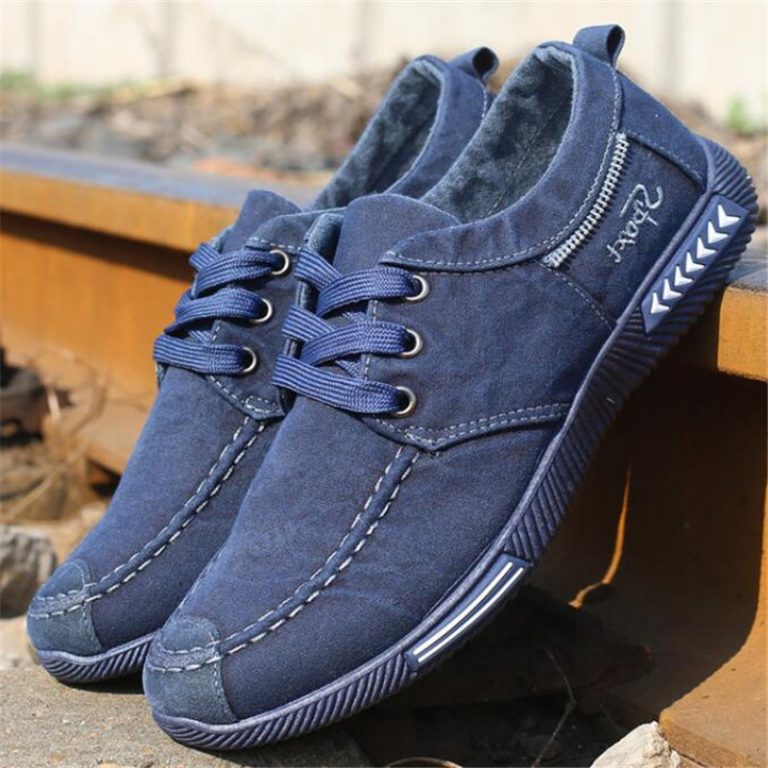 Mens Denim Lace, Up Shoes | Capthatt Mens Clothing & Accessories