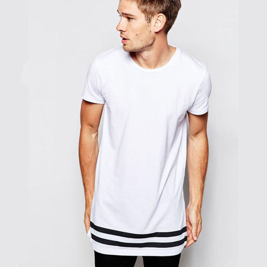 Black And White Striped Shirt | Short Sleeve Long Hipster Streetwear ...