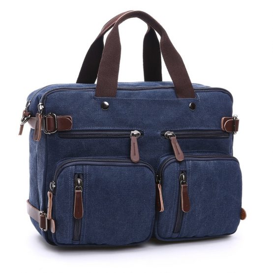 Scione Mens Canvas Laptop Bag | Shoulder Travel Bag