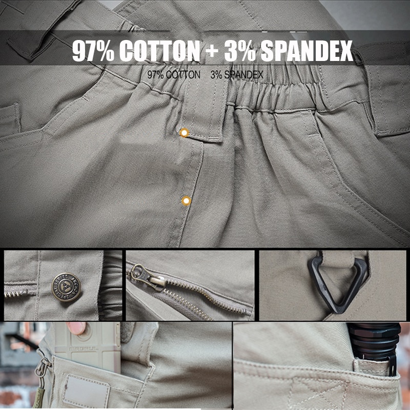 DK Steel Mens Cargo Pants With Zipper