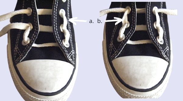 different ways to lace shoes