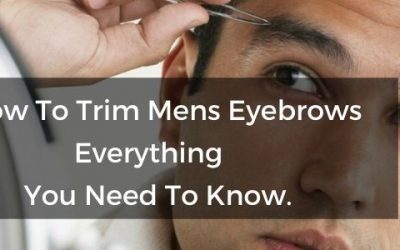 how to trim mens eyebrows