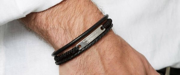 mens leather bracelets, how to wear bracelets for guys, 