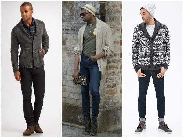 men's outfits with cardigans