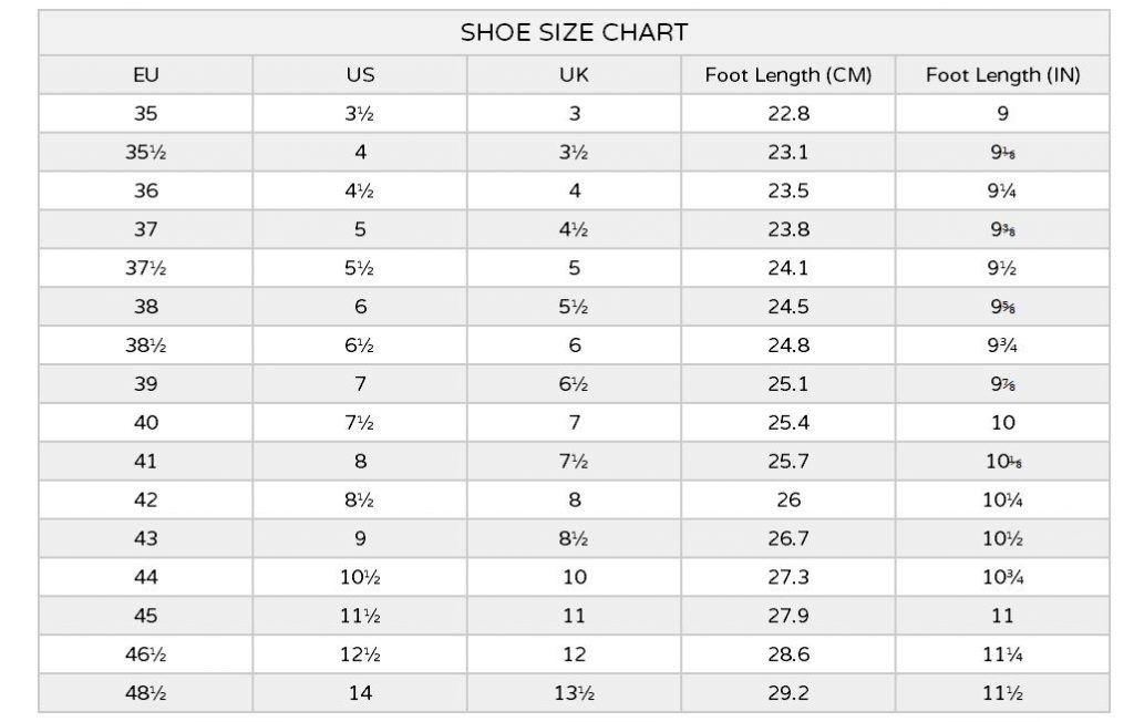 sizing chart 5