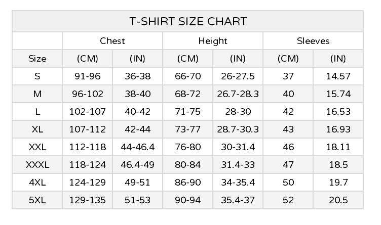 Sizing Chart | Capthatt Mens Clothing & Accessories