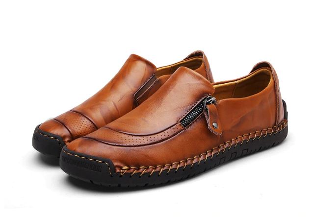 Monaco Mens Hand Stitched Leather Loafers | Capthatt Mens Clothing ...