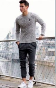 3. Jogger Pants + Sweater